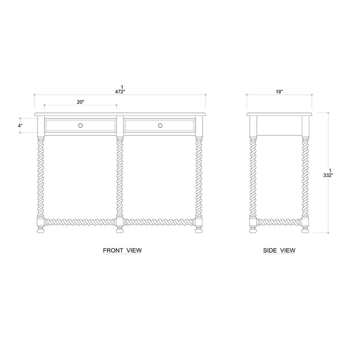 Bramble - Wilson Console Table - BR-27612 - GreatFurnitureDeal