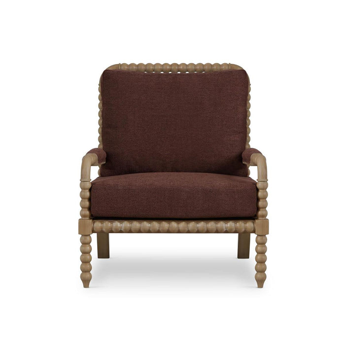 Bramble - Cholet Arm Chair in Fruitwood w/ Chestnut Brown Chenille Performance Fabric - 27622FRWSF267----