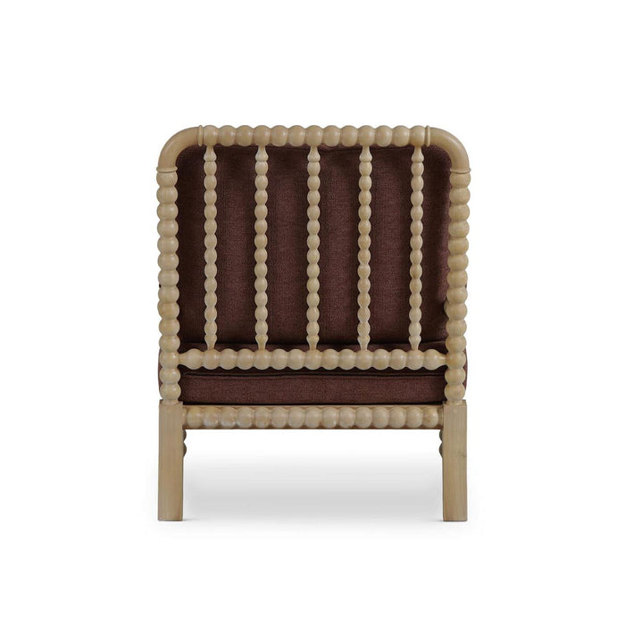 Bramble - Cholet Arm Chair in Fruitwood w/ Chestnut Brown Chenille Performance Fabric - 27622FRWSF267----