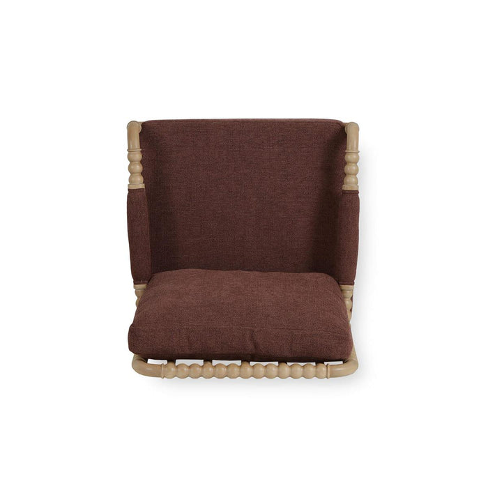 Bramble - Cholet Arm Chair in Fruitwood w/ Chestnut Brown Chenille Performance Fabric - 27622FRWSF267----