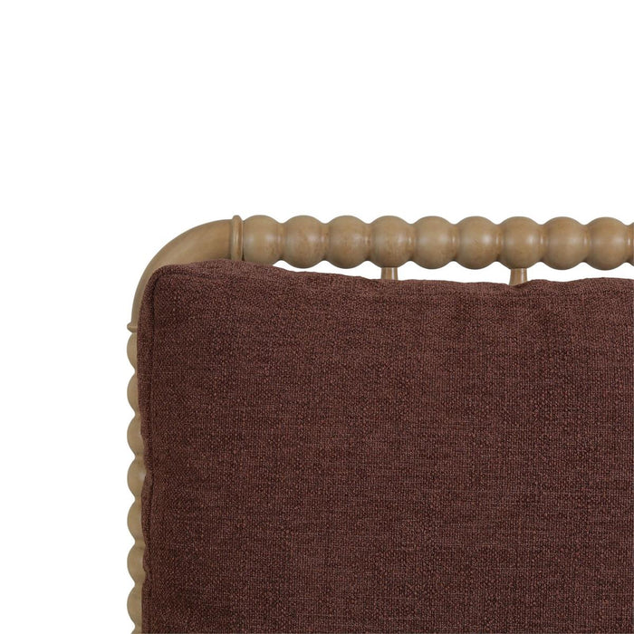 Bramble - Cholet Arm Chair in Fruitwood w/ Chestnut Brown Chenille Performance Fabric - 27622FRWSF267----