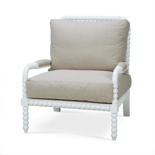 Bramble - Cholet Arm Chair in Architectural White w/ Camelot Performance Fabric - 27622HRWSF200---LDT - GreatFurnitureDeal