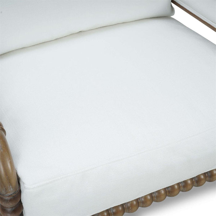 Bramble - Cholet Arm Chair in Straw Wash w/ Arctic White Performance Fabric - 27622STWSF204----