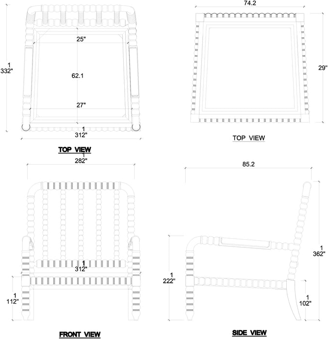 Bramble - Cholet Arm Chair In Straw Wash w/ Arctic White Performance Fabric - 27622STWSF204 - GreatFurnitureDeal