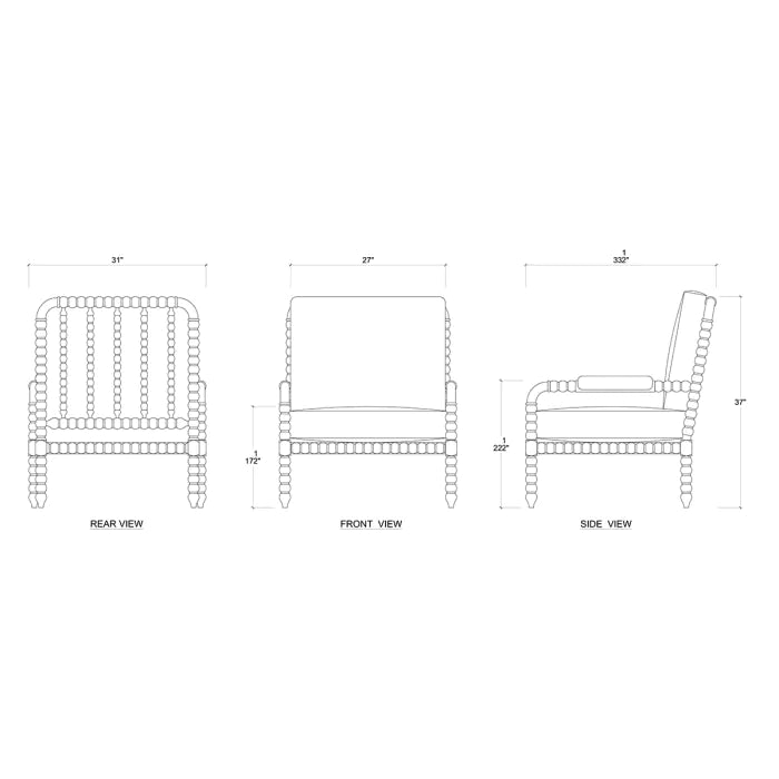 Bramble - Cholet Arm Chair - BR-27622HRWSF200---LDT