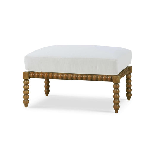 Bramble - Cholet Ottoman in Straw Wash w/ Arctic White Performance Fabric - 27623STWSF204---- - GreatFurnitureDeal