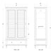 Bramble - Sawyer Wardrobe w/ Shutter Door - BR-27630 - GreatFurnitureDeal