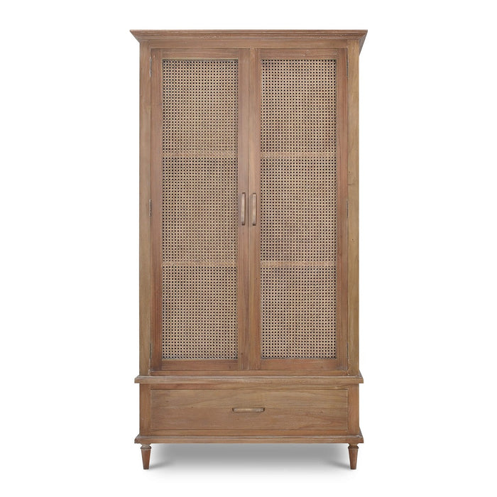 Bramble - Jamison Wardrobe w/ Rattan Door - BR-27631 - GreatFurnitureDeal