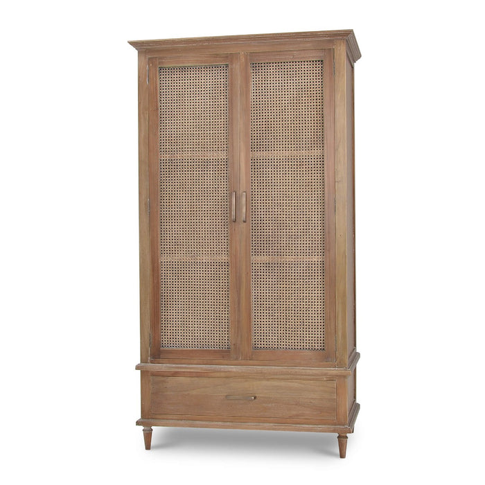 Bramble - Jamison Wardrobe w/ Rattan Door - BR-27631 - GreatFurnitureDeal