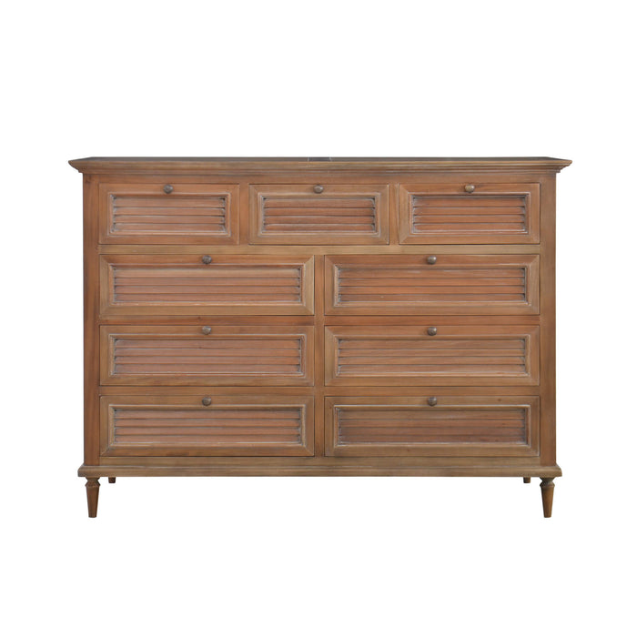 Bramble - Summerville 9 Drawer Dresser in Straw Wash - US-WS-27693STW-----