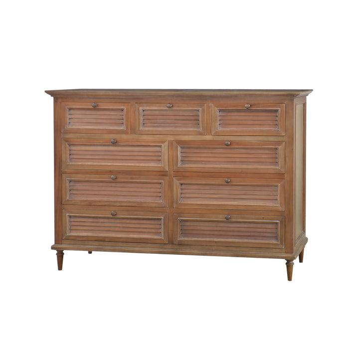 Bramble - Summerville 9 Drawer Dresser in Straw Wash - US-WS-27693STW-----