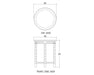 Bramble - Cholet Round End Table in Architectural White - 27695HRW----LDT - GreatFurnitureDeal