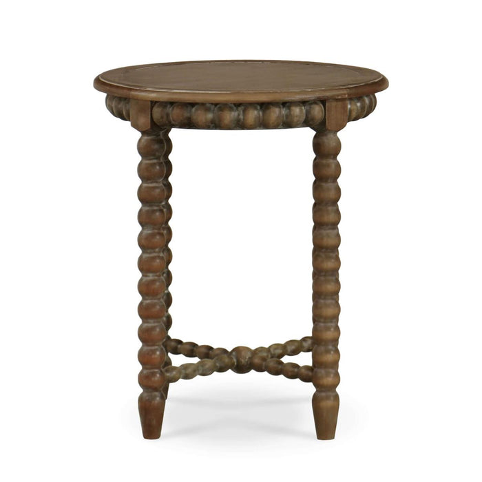 Bramble - Cholet Round End Table in Straw Wash - 27695STW----- - GreatFurnitureDeal
