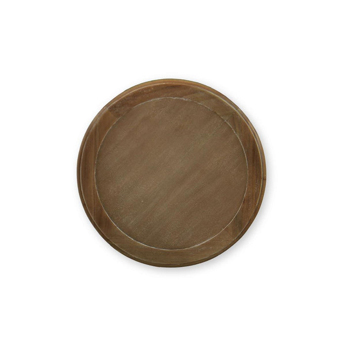 Bramble - Cholet Round End Table in Straw Wash - 27695STW----- - GreatFurnitureDeal