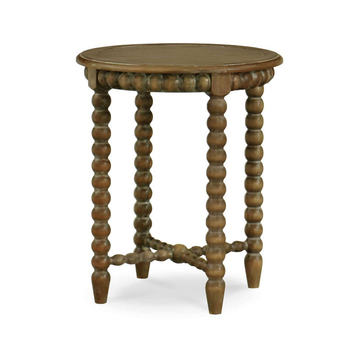 Bramble - Cholet Round End Table in Straw Wash - 27695STW----- - GreatFurnitureDeal
