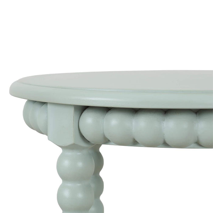 Bramble - Cholet Round End Table in Vintage Fennel Green - 28047STW----- - GreatFurnitureDeal