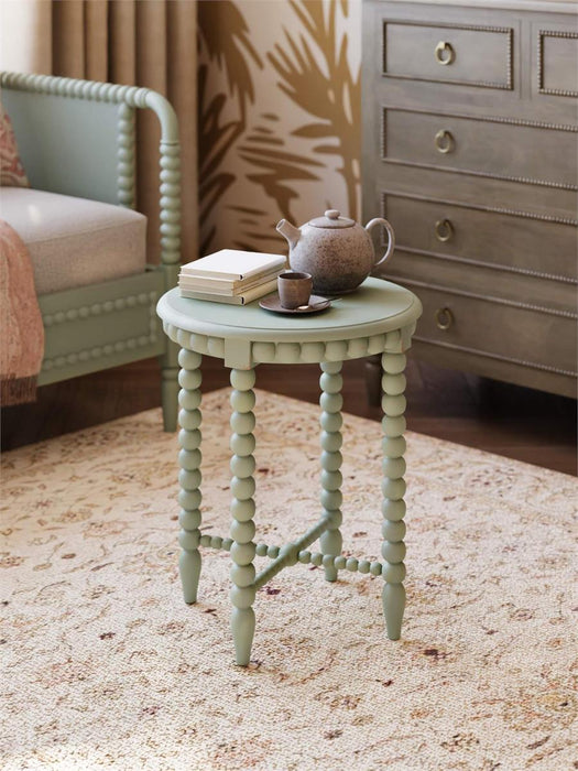 Bramble - Cholet Round End Table in Vintage Fennel Green - 28047STW----- - GreatFurnitureDeal