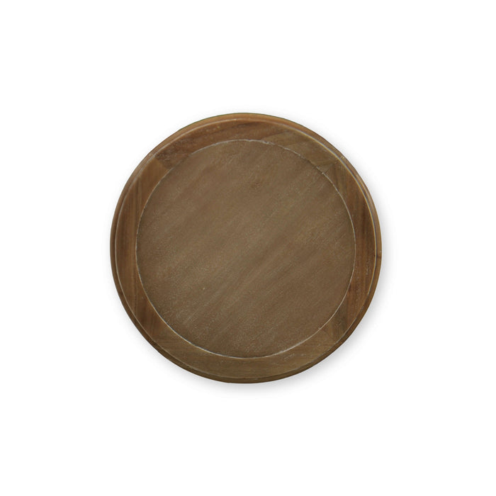 Bramble - Cholet Round End Table In Straw Wash - 27695STW----- - GreatFurnitureDeal