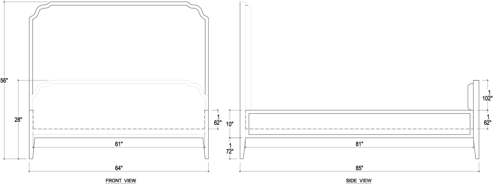 Bramble - Marisol Bed Queen - BR-27760 - GreatFurnitureDeal