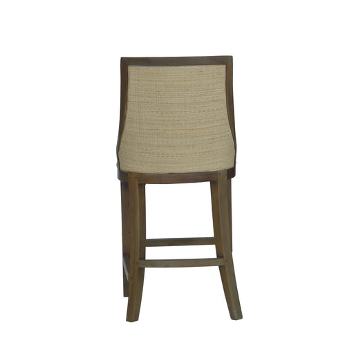 Bramble - Monarch Counter Stool w/ Rattan Back - US-WS-27776STWSF203RNAT--- - GreatFurnitureDeal