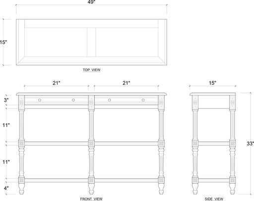 Bramble - Melissa Console Table - BR-27789 - GreatFurnitureDeal