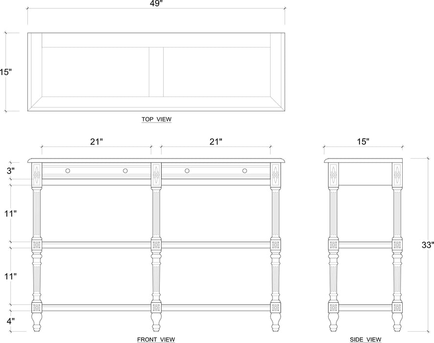 Bramble - Melissa Console Table - BR-27789 - GreatFurnitureDeal