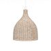 Bramble - Hampton Rattan Pendant Medium In White Wash - 27797RWWS----- - GreatFurnitureDeal