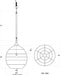 Bramble - Ball Rattan Pendant In White Wash - BR-27802RWWS----- - GreatFurnitureDeal
