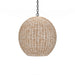 Bramble - Ball Rattan Pendant In White Wash - 27802RWWS----- - GreatFurnitureDeal