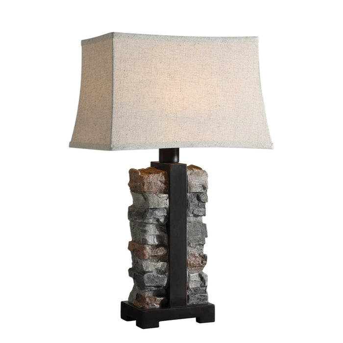 Uttermost - Kodiak Stacked Stone Lamp - 27806-1 - GreatFurnitureDeal