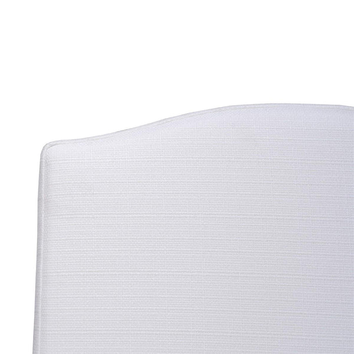 Bramble - Sierra Slipcovered Dining Chair w/ Castors w/ Arctic White Performance Fabric (Set of 2) - 27837SF204-----