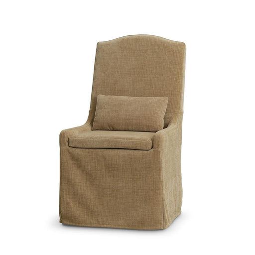 Bramble - Sierra Slipcovered Dining Chair w/ Castors w/ Thames French Yellow Performance Fabric - 27837SF246----- - GreatFurnitureDeal