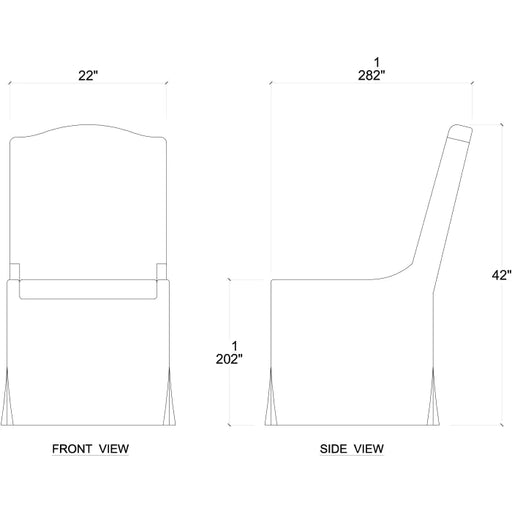Bramble - Sierra Slipcovered Dining Chair w/ Castors - 27837SF204 - GreatFurnitureDeal