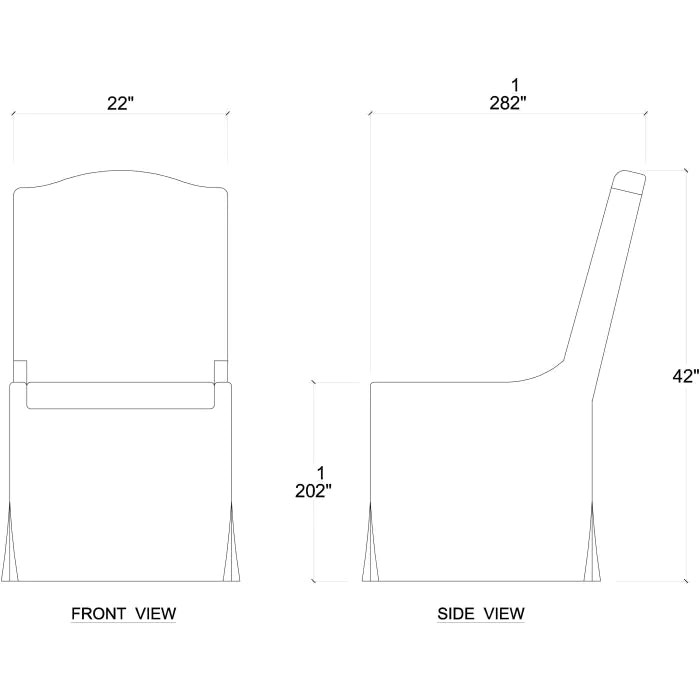 Bramble - Sierra Slipcovered Dining Chair w/ Castors - 27837SF204 - GreatFurnitureDeal