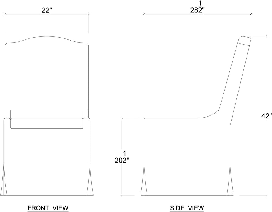 Bramble - Sierra Slipcovered Dining Chair w/ Castors - BR-27837 - GreatFurnitureDeal