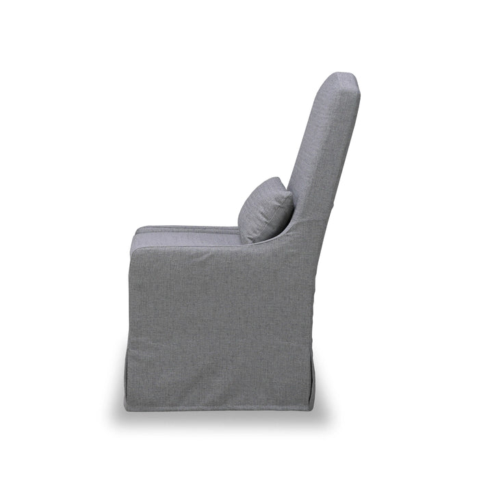 Bramble - Sierra Slipcovered Dining Chair w/ Castors - BR-27837 - GreatFurnitureDeal