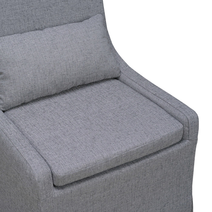 Bramble - Sierra Slipcovered Dining Chair w/ Castors - BR-27837 - GreatFurnitureDeal