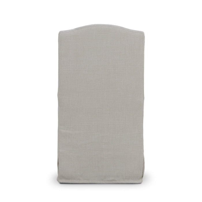 Bramble - Sierra Slipcovered Dining Chair w/ Castors w/ Thames Natural Performance Fabric - Set of 2 - 27837SF247----- - GreatFurnitureDeal