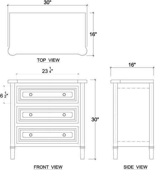 Bramble - Nantes Bedside - BR-28014 - GreatFurnitureDeal
