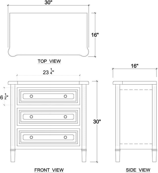 Bramble - Nantes Bedside - BR-28014 - GreatFurnitureDeal