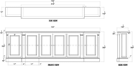 Bramble - French Hens Media Console - BR-27858 - GreatFurnitureDeal