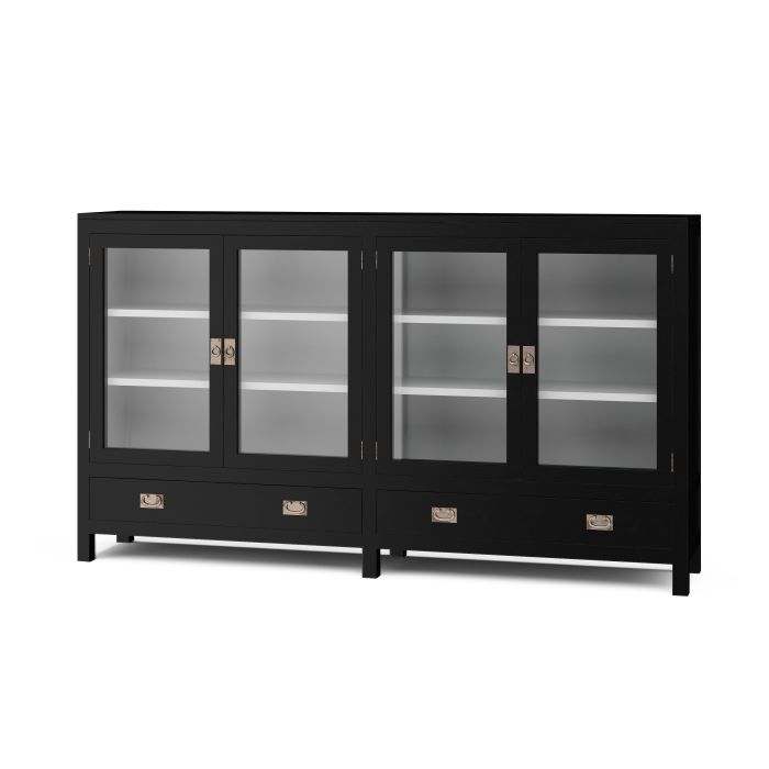 Bramble - Kagu 4 Door Sideboard in Black - BR-27860 - GreatFurnitureDeal