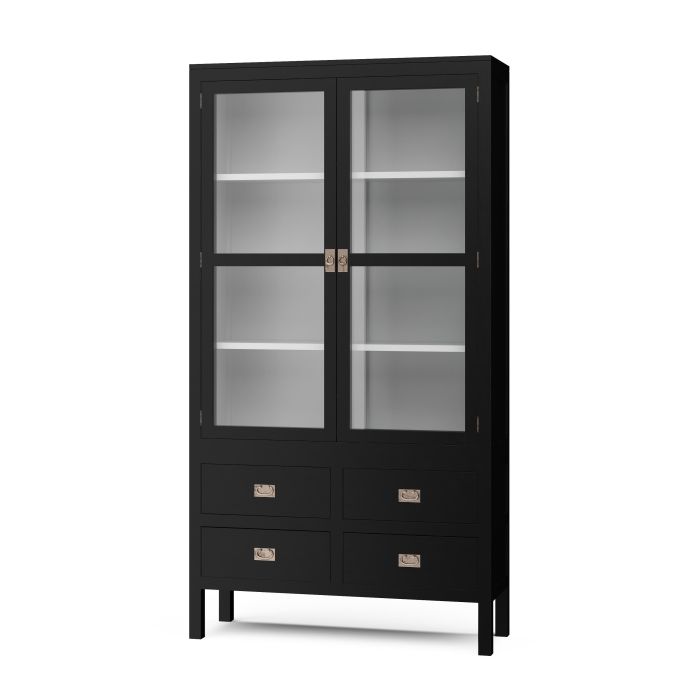 Bramble - Kagu Tall 2 Door Cabinet in Black - BR-27861 - GreatFurnitureDeal