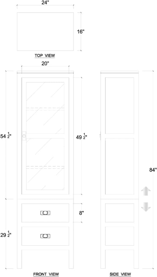 Bramble - Kagu Tall Cabinet w/ Rattan - BR-28370 - GreatFurnitureDeal