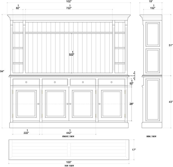 Bramble - Hudson Media Cabinet w/ Drawers - BR-27876 - GreatFurnitureDeal