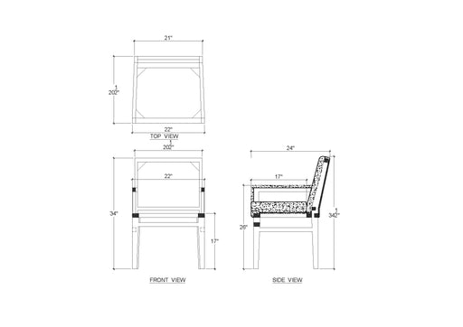 Bramble - Bilboa Slipcovered Arm Dining Chair in Walnut w/ Thames Moss Green Performance Fabric - Set of 2 - 27884WLTSF244---- - GreatFurnitureDeal