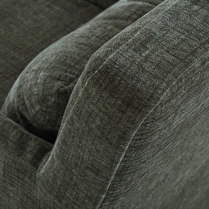 Bramble - Bilboa Slipcovered Arm Dining Chair in Walnut w/ Thames Moss Green Performance Fabric - Set of 2 - 27884WLTSF244---- - GreatFurnitureDeal