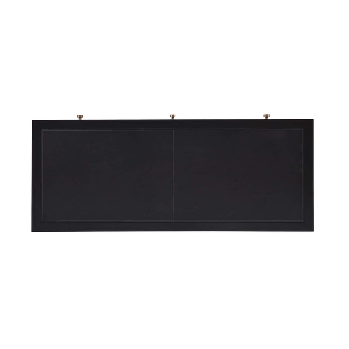 Bramble - Belmont Leather Desk in Batavia Black, Black Noir Leather - US-WS-27897BBAFBBL---- - GreatFurnitureDeal