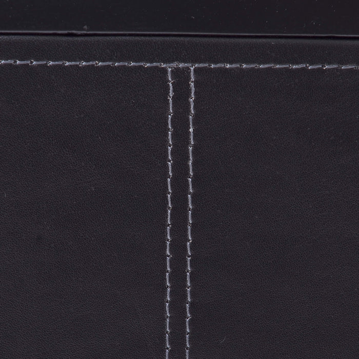 Bramble - Belmont Leather Desk in Batavia Black, Black Noir Leather - US-WS-27897BBAFBBL---- - GreatFurnitureDeal