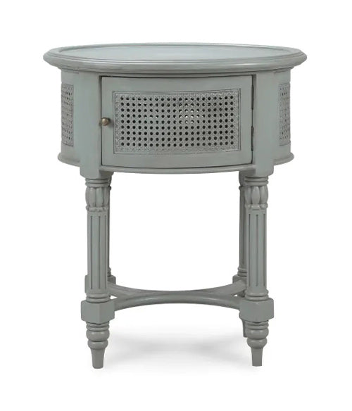 Bramble - Montego Side Table w/ Rattan Door - 27900GCH - GreatFurnitureDeal